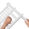 Gardenised Plastic Outdoor Decor Garden Flower Edger Fence, Border, 4 Panels, White QI004112W.4 - alternate 6